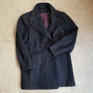 Wool double breasted coat